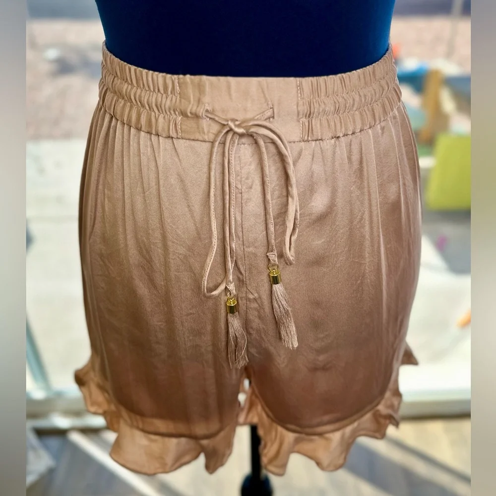 EUC Zimmermann Nude Silk Flutter Shorts - Picture 3 of 17